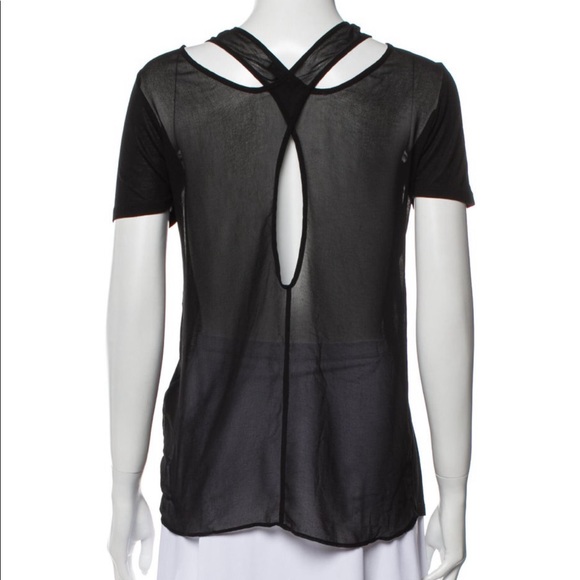 Sandro Paris Black Tee - Picture 2 of 8